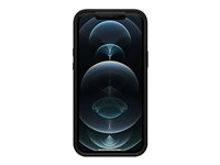 LifeProof SEE - Coque de protection pour téléphone portable - 50 % de plastique recyclé - cristal noir (incolore/noir) - pour Apple iPhone 12 Pro Max 77-83077