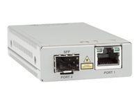 Allied Telesis AT MMC2000/SP - Convertisseur de média à fibre optique - GigE - 10Base-T, 1000Base-SX, 100Base-TX, 1000Base-T - RJ-45 / SFP (mini-GBIC) - jusqu'à 500 m - 850 nm AT-MMC2000/SP