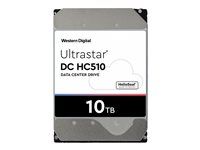 WD Ultrastar DC HC510 HUH721010AL4201 - Disque dur - chiffré - 10 To - interne - 3.5" - SAS 12Gb/s - 7200 tours/min - mémoire tampon : 256 Mo - Self-Encrypting Drive (SED) 0F27403