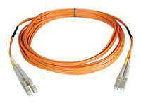 Tripp Lite 0.3M Duplex Multimode 62.5/125 Fiber Optic Patch Cable LC/LC 1' 1ft 0.3 Meter - Cordon de raccordement - LC multi-mode (M) pour LC multi-mode (M) - 0.3 m - fibre optique - duplex - 62,5 / 125 microns - orange N320-001