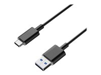 DLH - Câble USB - USB type A (M) pour 24 pin USB-C (M) - USB 3.2 Gen 1 - 3 A - 2 m - noir DY-TU2709B