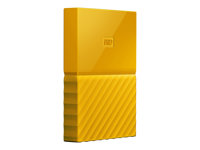 WD My Passport WDBS4B0020BYL - Disque dur - chiffré - 2 To - externe (portable) - USB 3.0 - AES 256 bits - jaune WDBS4B0020BYL-WESN