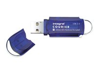Integral Courier FIPS 197 Encrypted USB 3.0 - Clé USB - chiffré - 16 Go - USB 3.0 INFD16GCOU3.0-197