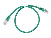 Uniformatic - Cordon de raccordement - RJ-45 (M) pour RJ-45 (M) - 50 cm - SFTP - CAT 6a - démarré, moulé, bloqué - vert 23940