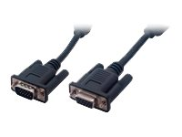 MCL Samar - Rallonge de câble VGA - HD-15 (VGA) (M) pour HD-15 (VGA) (F) - 3 m - noir MC341B/15P-3M