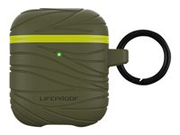 Lifeproof Eco-Friendly - Retail Pack - boîtier de recharge sans fil - vert gambit - pour Apple AirPods (1ère génération, 2e génération) 77-83830