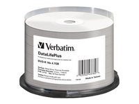 Verbatim DataLifePlus - 50 x DVD-R - 4.7 Go 16x - surface imprimable thermique large - spindle 43782