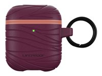LifeProof Eco-Friendly - Étui pour écouteurs sans fil - 75 % de plastique recyclé provenant de l'océan - faisons des câlins - pour Apple AirPods (1ère génération, 2e génération) 77-83828