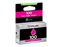 Lexmark Cartridge No. 100 - Magenta - originale - cartouche d'encre LCCP, LRP - pour Lexmark Prevail Pro704, Value Ink Prevail Pro709, Value Ink Prospect Pro209 14N0901E