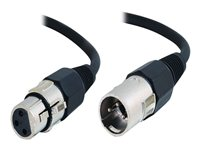 C2G Pro-Audio - Câble audio - XLR3 mâle pour XLR3 femelle - 5 m - câble à paires torsadées blindées et écrantées (SFTP) 80380