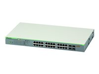 Allied Telesis AT GS950/28PS - Commutateur - intelligent - 24 x 10/100/1000 (PoE+) + 4 x Gigabit SFP - de bureau, Montable sur rack, fixation murale - PoE+ (185 W) AT-GS950/28PS-50