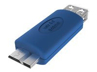 Vision - Adaptateur USB - Micro-USB de type B (F) pour USB type A (M) - USB 3.0 - bleu TC-USBMBA