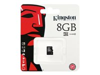 Kingston - Carte mémoire flash - 8 Go - Class 4 - micro SDHC SDC4/8GBSP