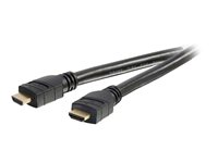 C2G 15m Active High Speed HDMI Cable In-Wall, CL3-Rated - Câble HDMI - HDMI mâle pour HDMI mâle - 15 m - double blindage - noir 80547