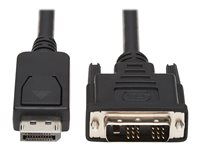 Eaton Tripp Lite Series DisplayPort to DVI Adapter Cable (DP with Latches to DVI-D Single Link M/M), 6 ft. (1.8 m) - Câble d'écran - liaison simple - DisplayPort (M) pour DVI-D (M) - 1.8 m - moulé - noir P581-006