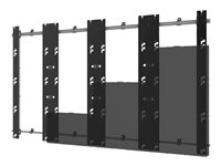 Peerless-AV DS-LEDBXT-4X4 - Support - Plat - pour mur vidéo 4x4 LED - cadre en aluminium - noir et argent - montable sur mur - pour Barco XT0.9, XT1.2, XT1.5, XT1.9 DS-LEDBXT-4X4