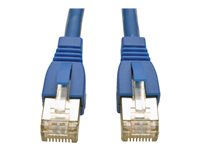 Tripp Lite 14ft Augmented Cat6 Cat6a Shielded 10G Patch Cable RJ45 M/M Blue 14' - Cordon de raccordement - RJ-45 (M) pour RJ-45 (M) - 4.27 m - STP - CAT 6a - sans crochet, bloqué - bleu N262-014-BL