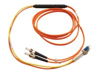 Tripp Lite 3M Fiber Optic Mode Conditioning Patch Cable ST/LC 10' 10ft 3 Meter - Câble de conditionnement multimode - LC multi-mode, mode unique LC (M) pour ST multi-mode (M) - 3 m - jaune, orange N422-03M