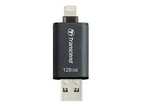 Transcend JetDrive Go 300 - Clé USB - 128 Go - USB 3.0 / Lightning - noir TS128GJDG300K