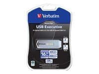 Verbatim Store 'n' Go USB Executive - Clé USB - 16 Go - USB 2.0 - argent 47341
