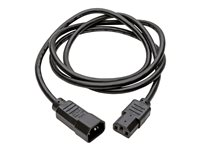 Tripp Lite 8ft Computer Power Cord Extension Cable C14 to C13 10A 18AWG 8' - Rallonge de câble d'alimentation - IEC 60320 C14 pour IEC 60320 C13 - CA 100-250 V - 10 A - 2.4 m - noir P004-008