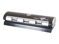 C2G 7-Port USB 2.0 Aluminum Hub - Concentrateur (hub) - 7 x USB 2.0 - de bureau 81646