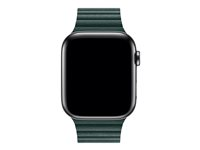 Apple 44mm Leather Loop - Bracelet de montre - taille moyenne - vert forêt - pour Watch (42 mm, 44 mm) MTH72ZM/A