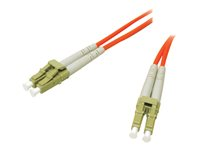 C2G Low-Smoke Zero-Halogen - Cordon de raccordement - LC multi-mode (M) pour LC multi-mode (M) - 2 m - fibre optique - 62,5 / 125 microns - orange 85288