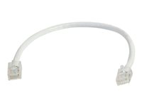 C2G Câble de raccordement réseau Cat5e non amorcé non blindé (UTP) - Cordon de raccordement - RJ-45 (M) pour RJ-45 (M) - 0.5 m - UTP - CAT 5e - bloqué, uniboot - blanc 83120