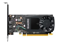 NVIDIA Quadro P400 - Carte graphique - Quadro P400 - 2 Go GDDR5 - PCIe 3.0 x16 profil bas - 3 x Mini DisplayPort - Adaptateurs inclus VCQP400V2-PB