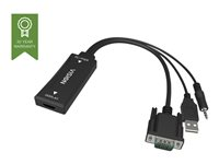 Vision Techconnect - Convertisseur vidéo - VGA - HDMI - noir - Pour la vente au détail TC2-VGAHDMI2