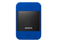 ADATA Durable HD700 - Disque dur - chiffré - 1 To - externe (portable) - 2.5" - USB 3.1 - AES 256 bits - bleu AHD700-1TU31-CBL
