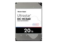 WD Ultrastar DC HC560 - Disque dur - 20 To - interne - 3.5" - SATA 6Gb/s - 7200 tours/min - mémoire tampon : 512 Mo 0F38755