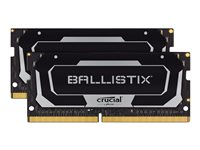 Ballistix - DDR4 - kit - 16 Go: 2 x 8 Go - SO DIMM 260 broches - 2666 MHz / PC4-21300 - CL16 - 1.2 V - mémoire sans tampon - non ECC - noir BL2K8G26C16S4B