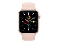 Apple Watch SE (GPS + Cellular) - 40 mm - or-aluminium - montre intelligente avec bande sport - fluoroélastomère - sable rose - taille du bracelet : S/M/L - 32 Go - Wi-Fi, Bluetooth - 4G - 30.68 g MYEH2NF/A