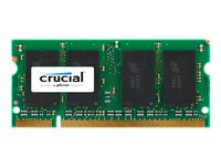 Crucial - DDR2 - module - 2 Go - SO DIMM 200 broches - 800 MHz / PC2-6400 - CL6 - 1.8 V - mémoire sans tampon - non ECC - pour DFI CA230; Intel Desktop Board D945; J&W MINIX-780G-SP128; Jetway NF94; MSI Fuzzy RS690 CT25664AC800