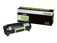 Lexmark 502X - À rendement extrêmement élevé - noir - original - cartouche de toner LCCP, LRP - pour Lexmark MS410d, MS410dn, MS415dn, MS510dn, MS510dtn, MS610de, MS610dn, MS610dte, MS610dtn 50F2X00