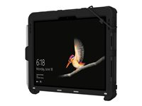 Griffin Survivor Slim - Coque de protection pour tablette - robuste - silicone, polycarbonate - noir - pour Microsoft Surface Go GFB-011-BLK