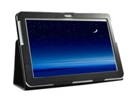 Urban Factory Elegant Folio - Boîtier de protection pour tablette - imitation cuir - noir - 10.1" - pour Samsung Galaxy Tab 2 (10.1), Tab 2 (10.1) WiFi FOL52UF