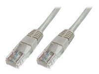 Uniformatic - Cordon de raccordement - RJ-45 (M) pour RJ-45 (M) - 10 m - UTP - CAT 5e - moulé, bloqué - gris 20010