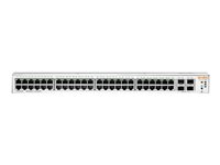 HPE Aruba Instant On 1930 48G Class4 PoE 4SFP/SFP+ 370W Switch - Commutateur - C2+ - Géré - 48 x 10/100/1000 (PoE) + 4 x 1 Gigabit / 10 Gigabit SFP+ - Montable sur rack - PoE (370 W) JL686A#ABB