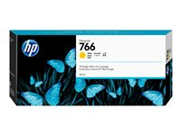 HP 766 - 300 ml - jaune - original - cartouche d'encre - pour DesignJet XL 3600, 3600dr P2V91A