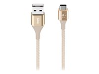 Belkin MIXIT DuraTek USB-C to USB-A Cable - Câble USB - USB-C (M) pour USB (M) - 3 A - 1.2 m - or F2CU059BT04-GLD