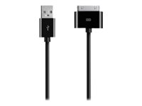 Belkin - Câble de chargement / de données - Apple Dock (M) pour USB (M) - 3 m - noir - pour Apple iPad/iPhone/iPod F2CU005BT3MBK