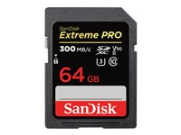 SanDisk Extreme Pro - Carte mémoire flash - 64 Go - UHS-II U3 / Class10 - 1733x/2000x - SDXC UHS-II SDSDXDK-064G-GN4IN