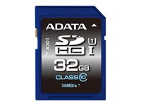 ADATA Premier - Carte mémoire flash - 32 Go - UHS Class 1 / Class10 - SDHC UHS-I ASDH32GUICL10-R