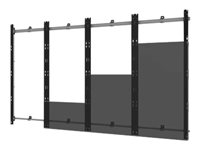 Peerless-AV SEAMLESS Kitted Series - Kit de montage (plaque murale, support de fixation) - modulaire - pour mur vidéo 4x4 LED - cadre en aluminium - noir et argent DS-LEDTVF-4X4