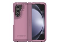 OtterBox Defender Series XT - Étui à rabat pour téléphone portable - robuste - caoutchouc synthétique, coque en polycarbonate - mûre muse (rose) - pour Samsung Galaxy Z Fold5 77-94069