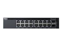 Dell Networking X1018 - Commutateur - C2+ - Géré - 16 x 10/100/1000 + 2 x Gigabit SFP 210-AEIK