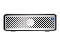 G-Technology G-DRIVE - Disque dur - 10 To - externe (de bureau) - USB 3.1 Gen 1 / Thunderbolt 3 (USB-C connecteur) - 7200 tours/min - argent 0G05379